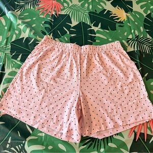 Liz Claiborne Blue Dots Pink Sleep Shorts S Small